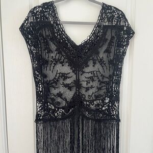 Iris Los Angeles black Lace Top